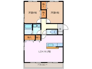 伊勢松本駅 徒歩14分 3階の物件間取画像